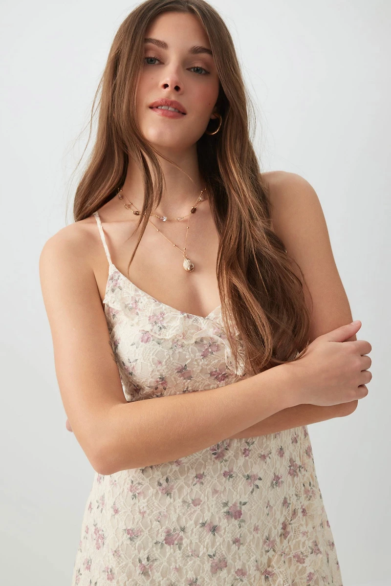 Mini Dress with Ruffles