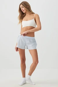 Short boxeur en popeline