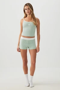Embroidered PJ Tank Top