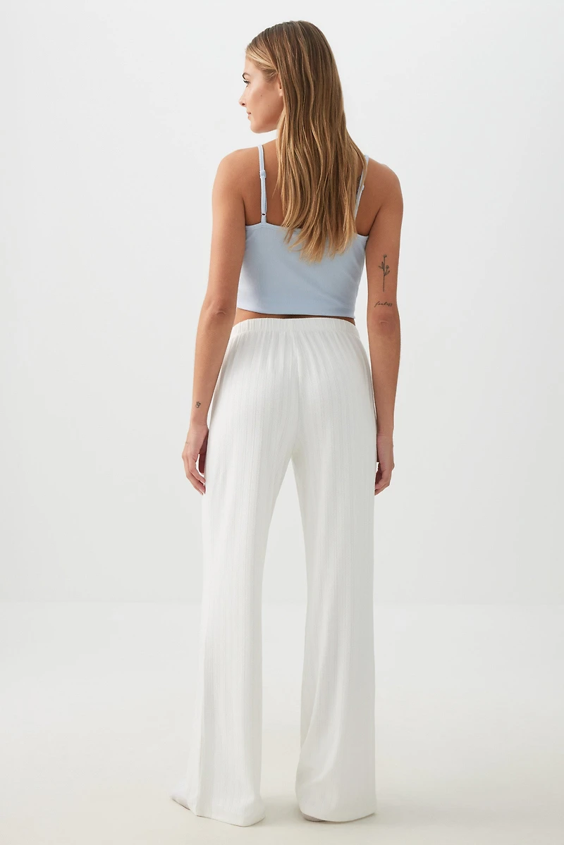 Pantalon pyjama en pointelle