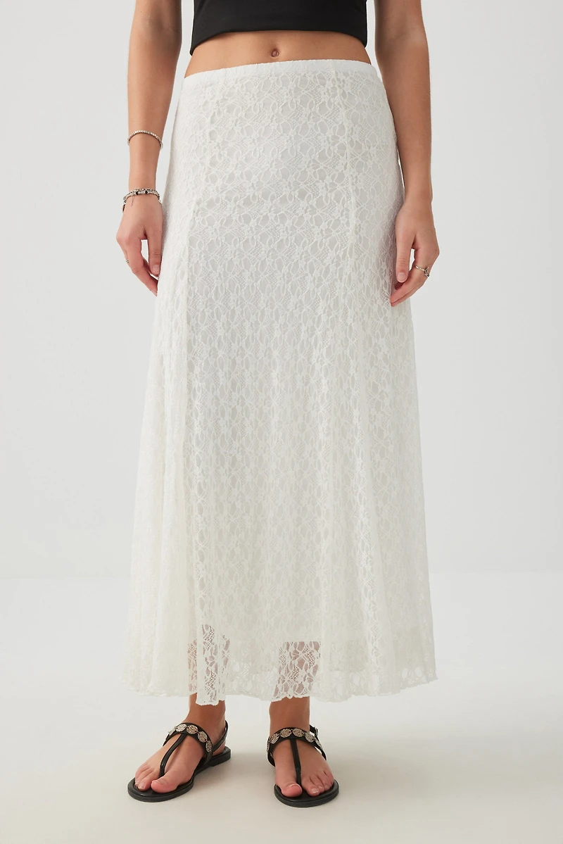 Jupe maxi en dentelle