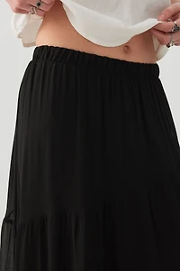 Chiffon Tiered Maxi Skirt