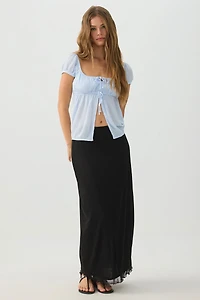 Puff Sleeve Babydoll Top