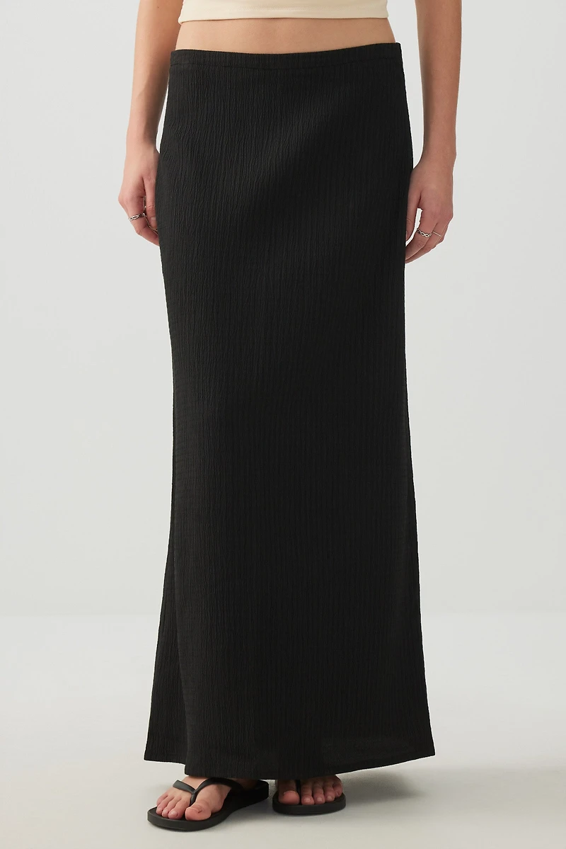 Jupe droite maxi