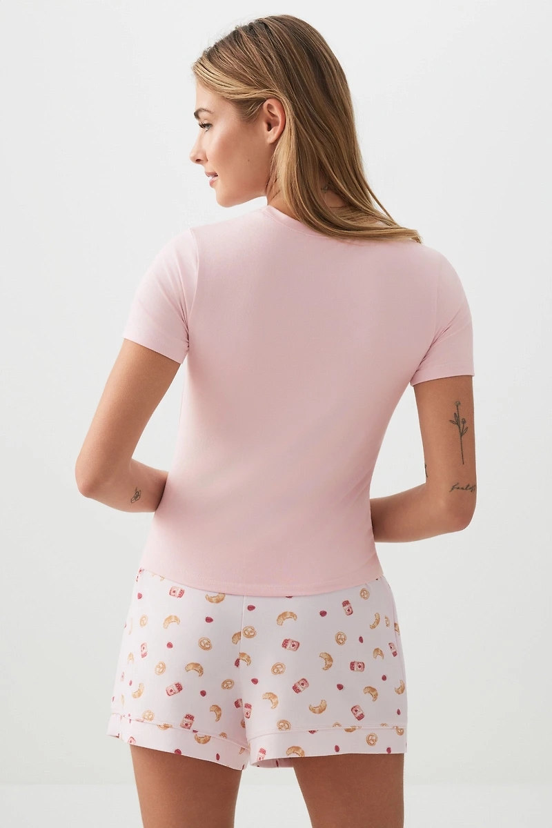 Haut de pyjama graphique