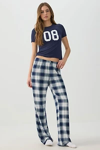 Haut de pyjama graphique en tissu