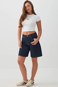Basic Crop Cap Sleeve T-Shirt