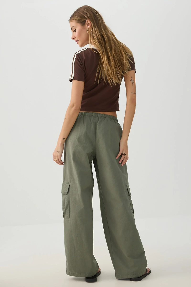 Cotton Woven Cargo Pants
