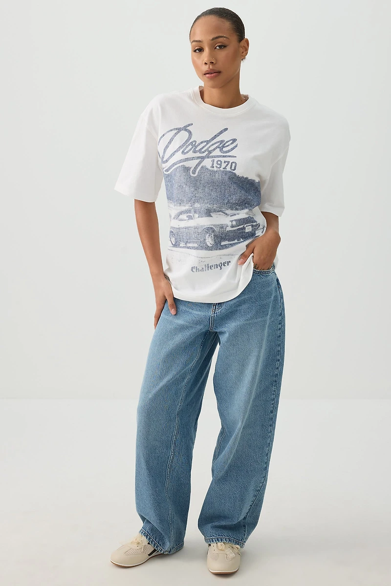 Oversized Dodge Challenger T-Shirt