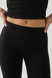 Lace Trim 3/4 Leggings
