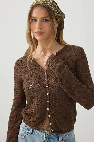 Open Stitch Cardigan