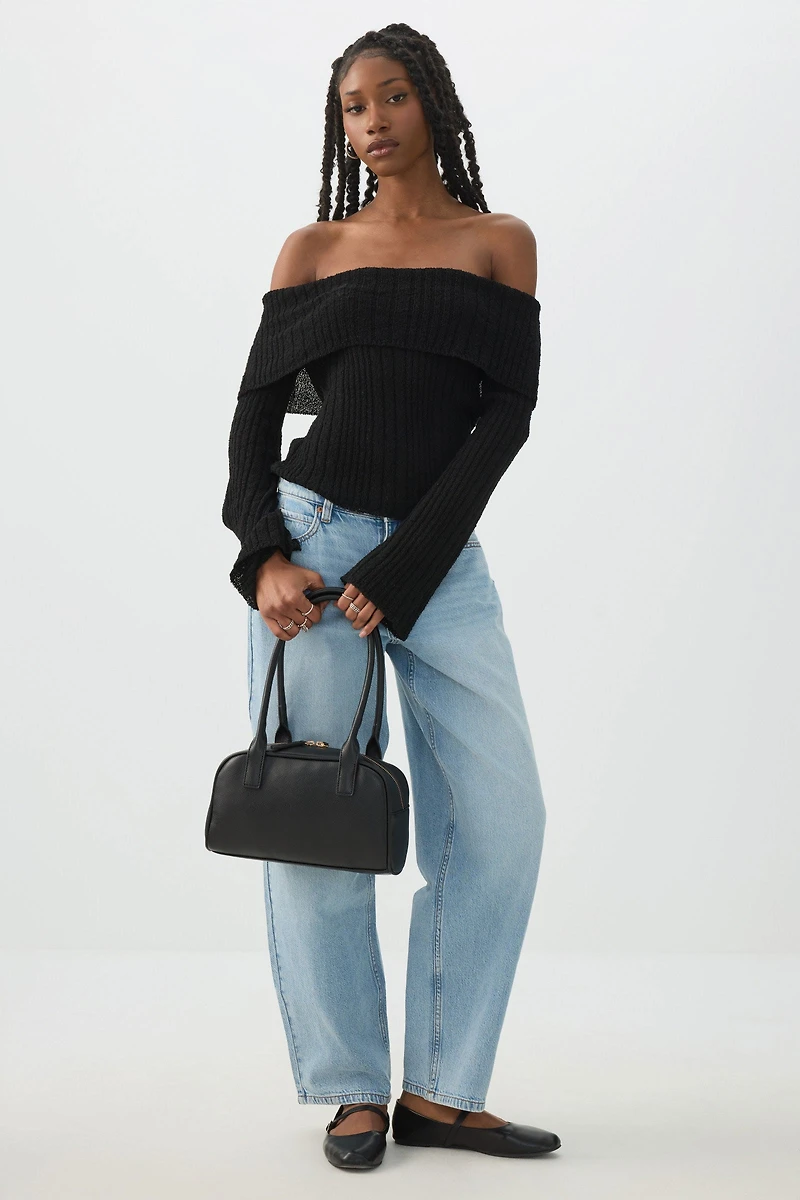 Off Shoulder Sweater