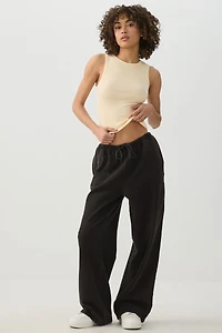 Basic Rib High Neck Tank Top