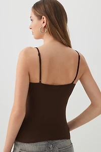 Camisole à bretelles ajustables très douce Basic