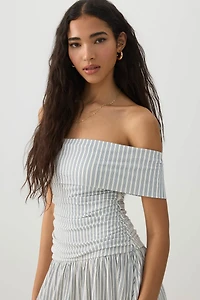 Off Shoulder Midi Dress