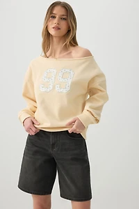 Off Shoulder Sweatshirt