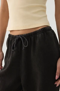 Washed Wide Leg Sweatpant