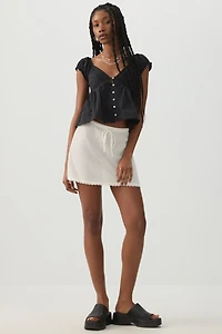 Blouse fluide à col plongeant