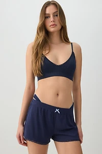 Everyday Pointelle Bralette with Removable Foam