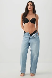 Soutien-gorge pigeonnant satin et dentelle luxe