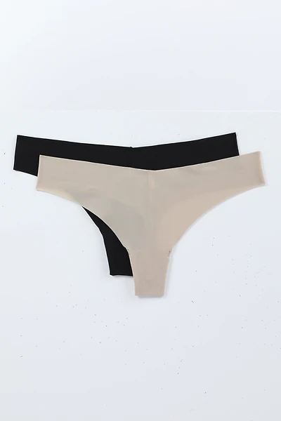 2-Pack Invisible Thong Panties