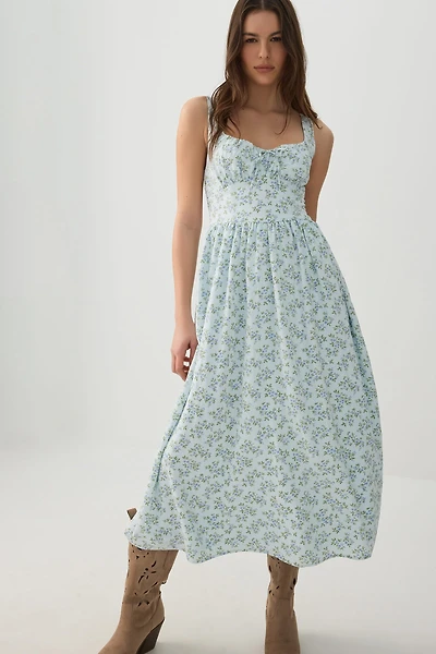 Robe paysanne midi