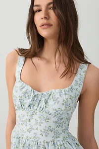Milkmaid Midi Dress