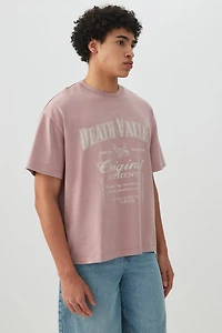 T-shirt graphique doux de coupe carrée