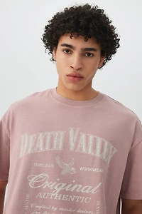 T-shirt graphique doux de coupe carrée