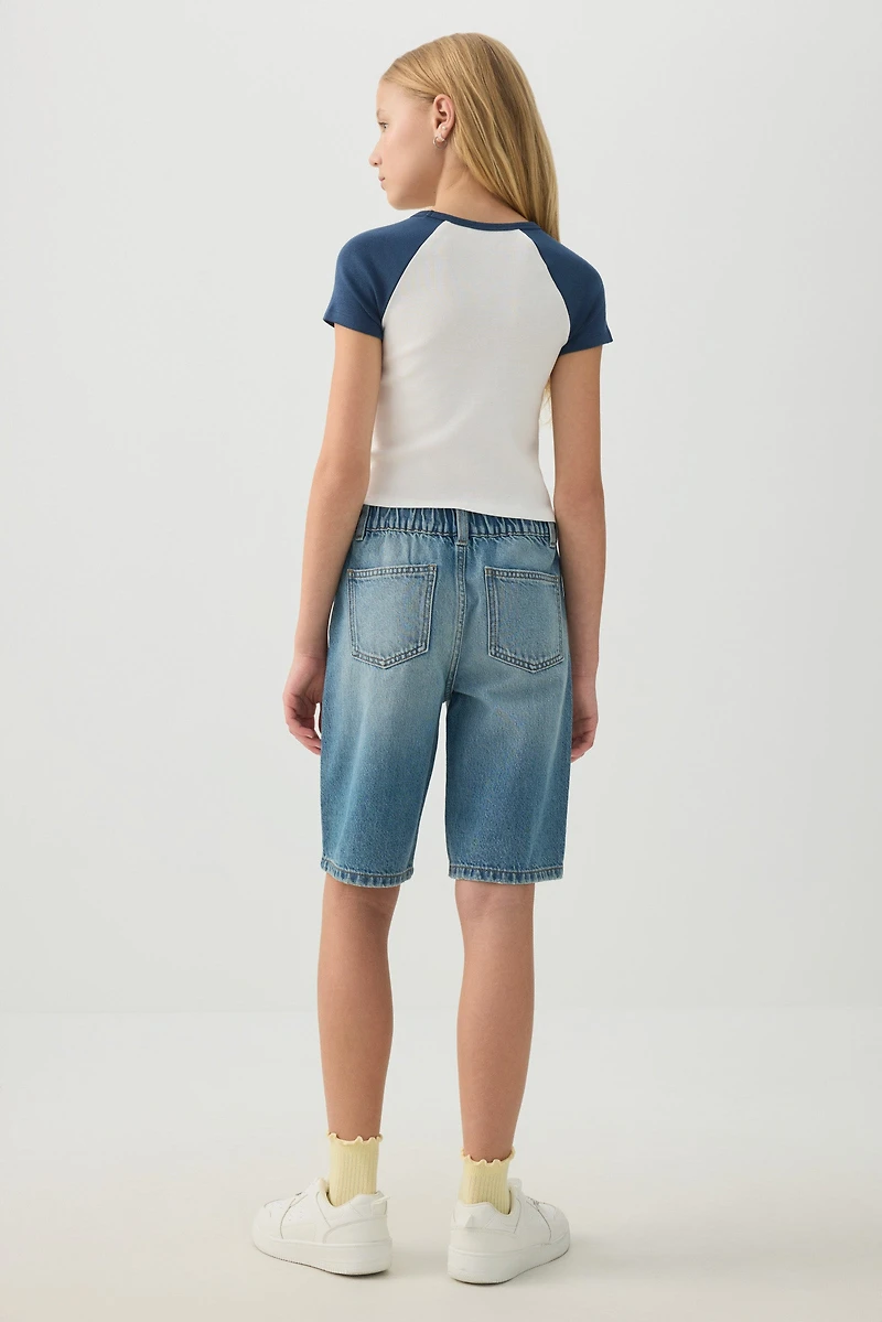 Elastic Waist Jorts