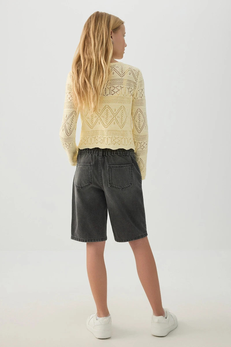 Elastic Waist Jorts
