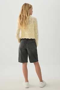 Elastic Waist Jorts