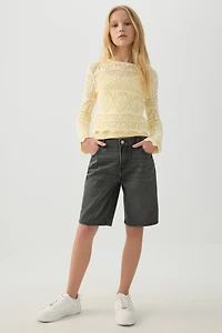 Elastic Waist Jorts