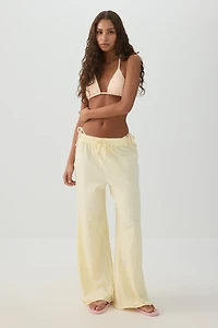 Pantalon à jambe large en jersey