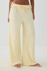 Pantalon à jambe large en jersey