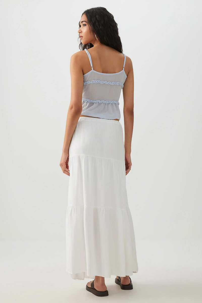 Tiered Maxi Skirt