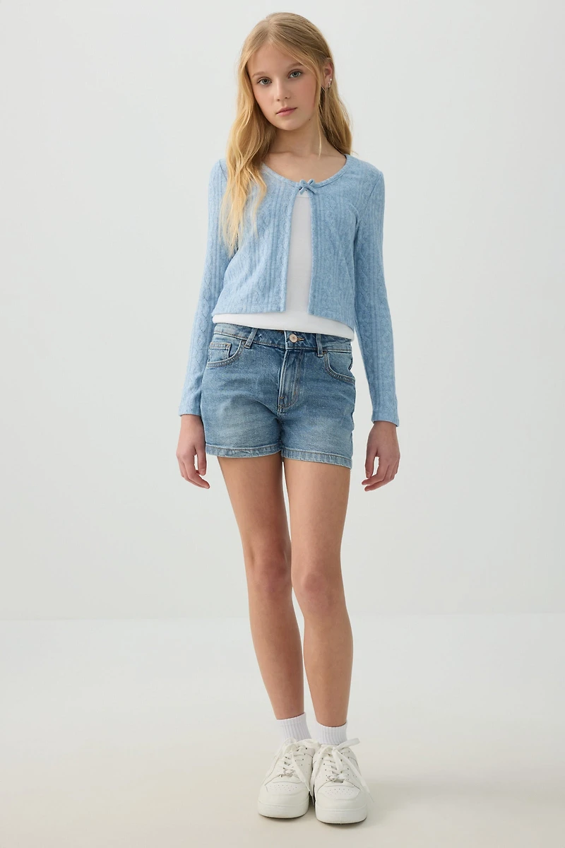 Cardigan with Bow Detail