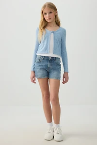 Cardigan with Bow Detail