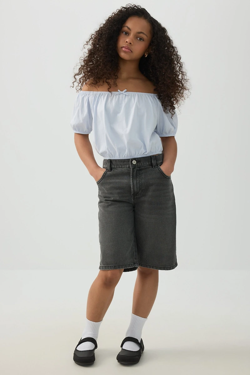Haut paysan à taille élastique