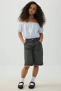 Haut paysan à taille élastique