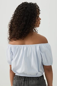 Peasant Top with Elastic Waist