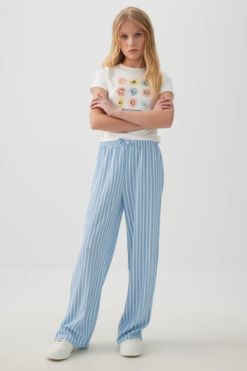 Pantalon ample rayé