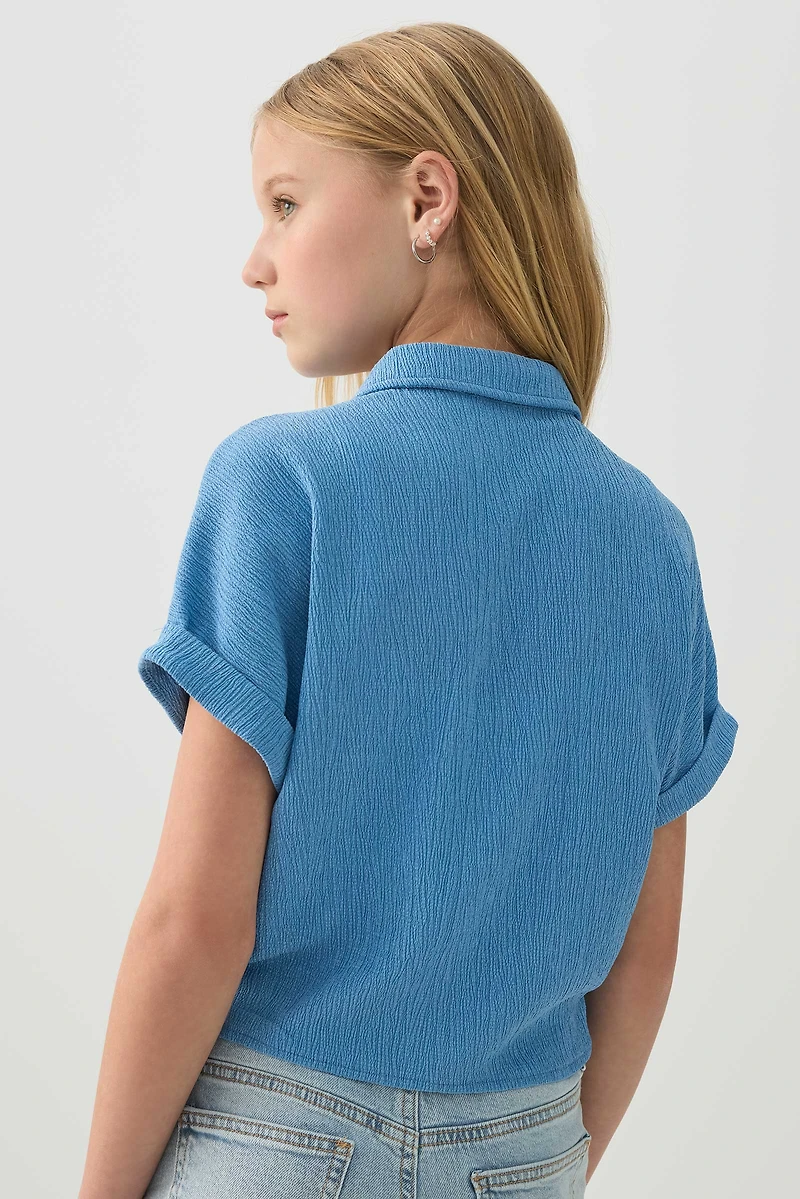 Chemise nouée à l'avant