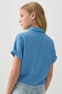 Chemise nouée à l'avant