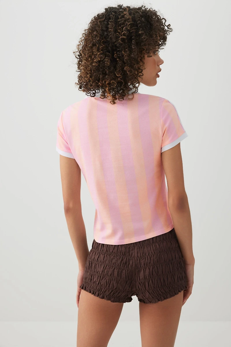 Graphic Johnny Collar Polo Shirt