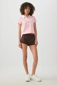 Graphic Johnny Collar Polo Shirt