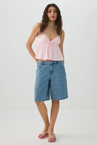 Haut de style nuisette à nouer