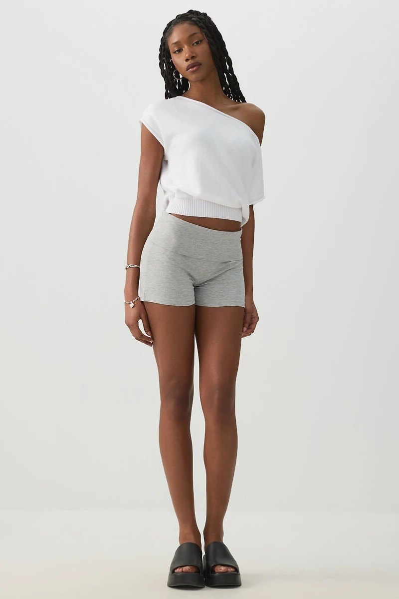 Off Shoulder Cinched Waist Top