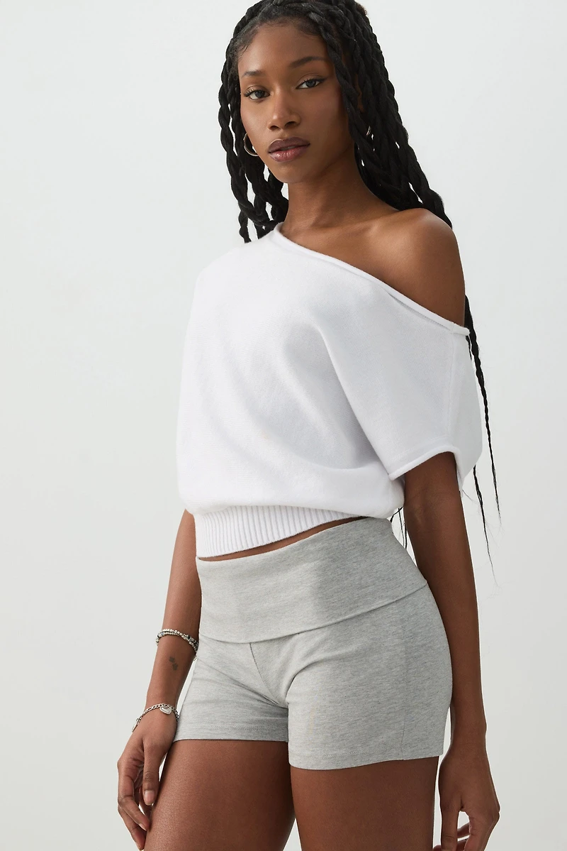 Off Shoulder Cinched Waist Top