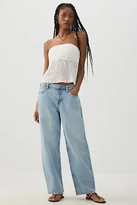 Haut tube crochet avec soutien-gorge intégré